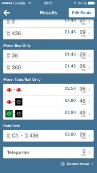 скриншот Citymapper