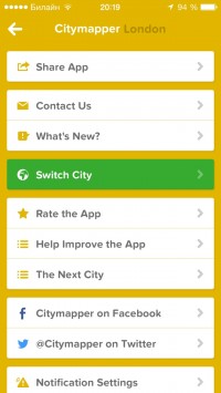 скриншот Citymapper