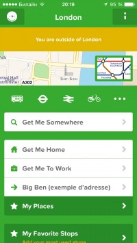 скриншот Citymapper