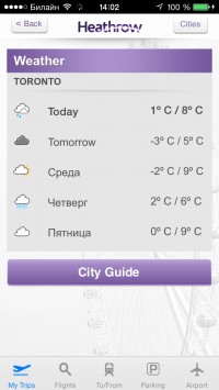 скриншот Heathrow Airport Guide
