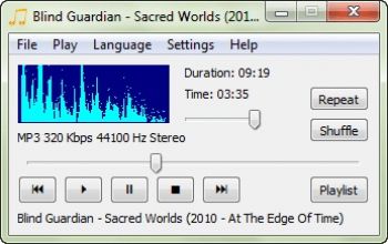 скриншот CrystalWolf Free Audio Player