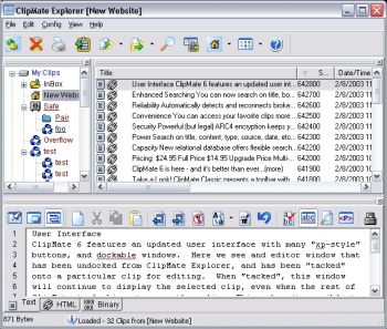 скриншот ClipMate