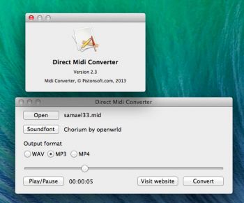 скриншот Midi Converter for Mac