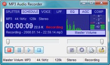 скриншот Pistonsoft MP3 Audio Recorder