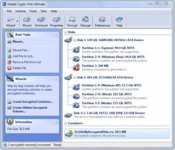 скриншот Cryptic Disk