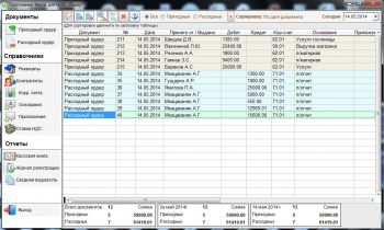 скриншот Кассовая книга. Кассовые документы