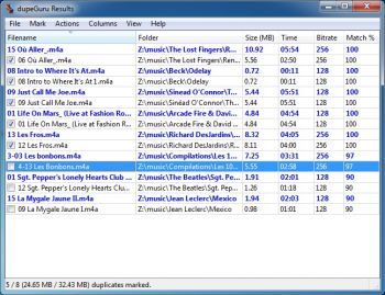 скриншот dupeGuru Music Edition