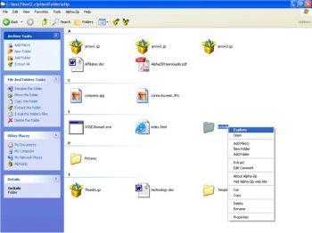 скриншот Alpha ZIP