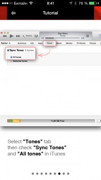 скриншот Ringtones for iOS 7