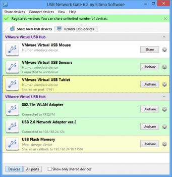 скриншот USB to Ethernet