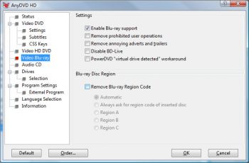 скриншот SlySoft AnyDVD HD