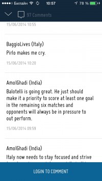скриншот FIFA Official App