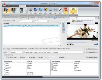 скриншот 2D to 3D Video Converter