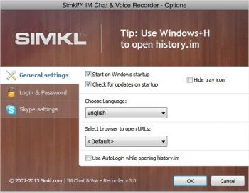 скриншот Simkl Tray