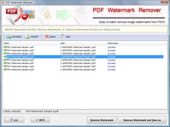 скриншот Remove Watermark from PDF