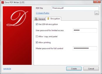 скриншот Doro PDF Writer
