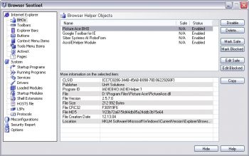 скриншот Browser Sentinel