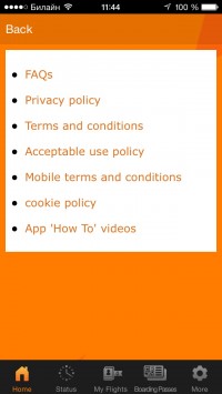 скриншот easyJet mobile