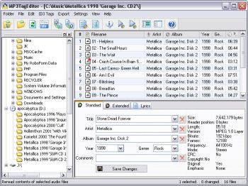 скриншот MP3TagEditor