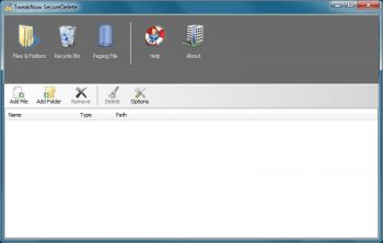 скриншот TweakNow SecureDelete