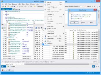 скриншот dbForge Schema Compare for SQL Server