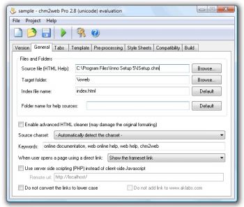 скриншот chm2web