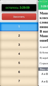 скриншот Итоговая аттестация - русский язык