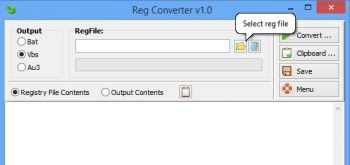 скриншот Reg Converter