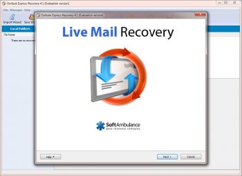 скриншот SoftAmbulance Live Mail Recovery