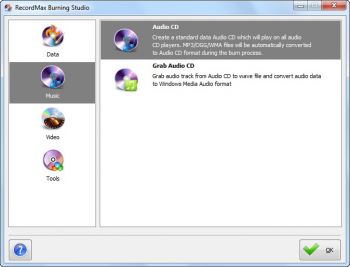 скриншот RecordMax Burning Studio