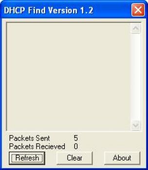 скриншот Roadkil DHCP Find
