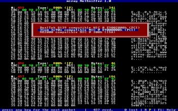 скриншот NetSniffer