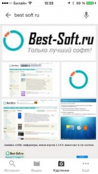 скриншот Google