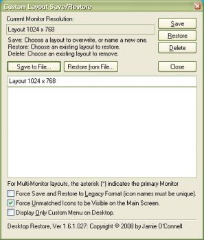 скриншот Desktop Restore