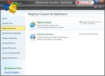 скриншот Advanced System Optimizer