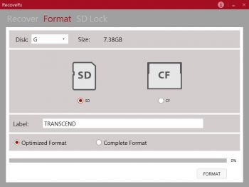 скриншот Transcend RecoveRx