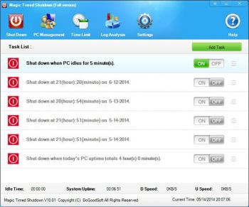скриншот Magic Timed Shutdown