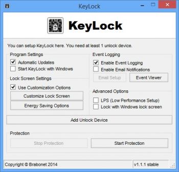 скриншот KeyLock