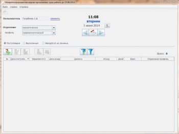 скриншот Электронная история болезни
