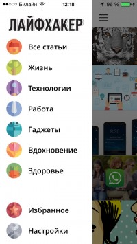 скриншот «Лайфхакер» — советы для продуктивности, вдохновения и здоровья
