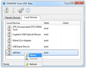 скриншот DAEMON Tools USB