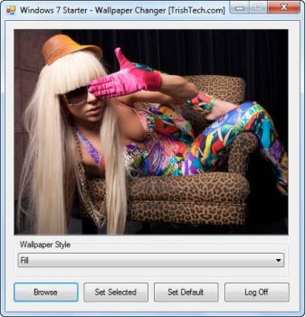 скриншот Windows 7 Starter – Wallpaper Changer