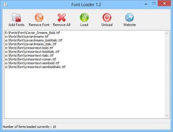 скриншот Font Loader