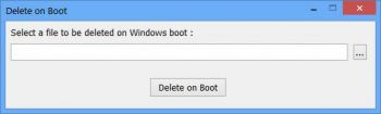 скриншот Delete On Boot