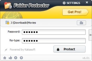 скриншот Kakasoft Folder Protector