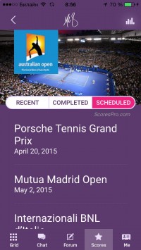 скриншот Maria Sharapova Official App