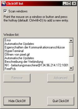 скриншот ClickOff