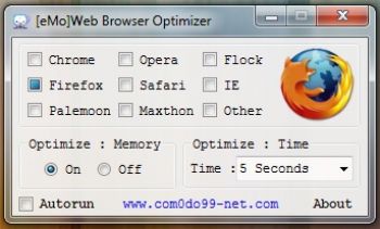 скриншот eMo Web Browser Optimizer