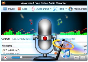 скриншот Apowersoft Free Audio Recorder