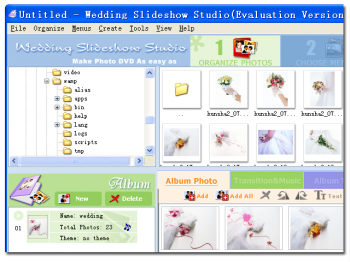 скриншот Wedding Slideshow Studio